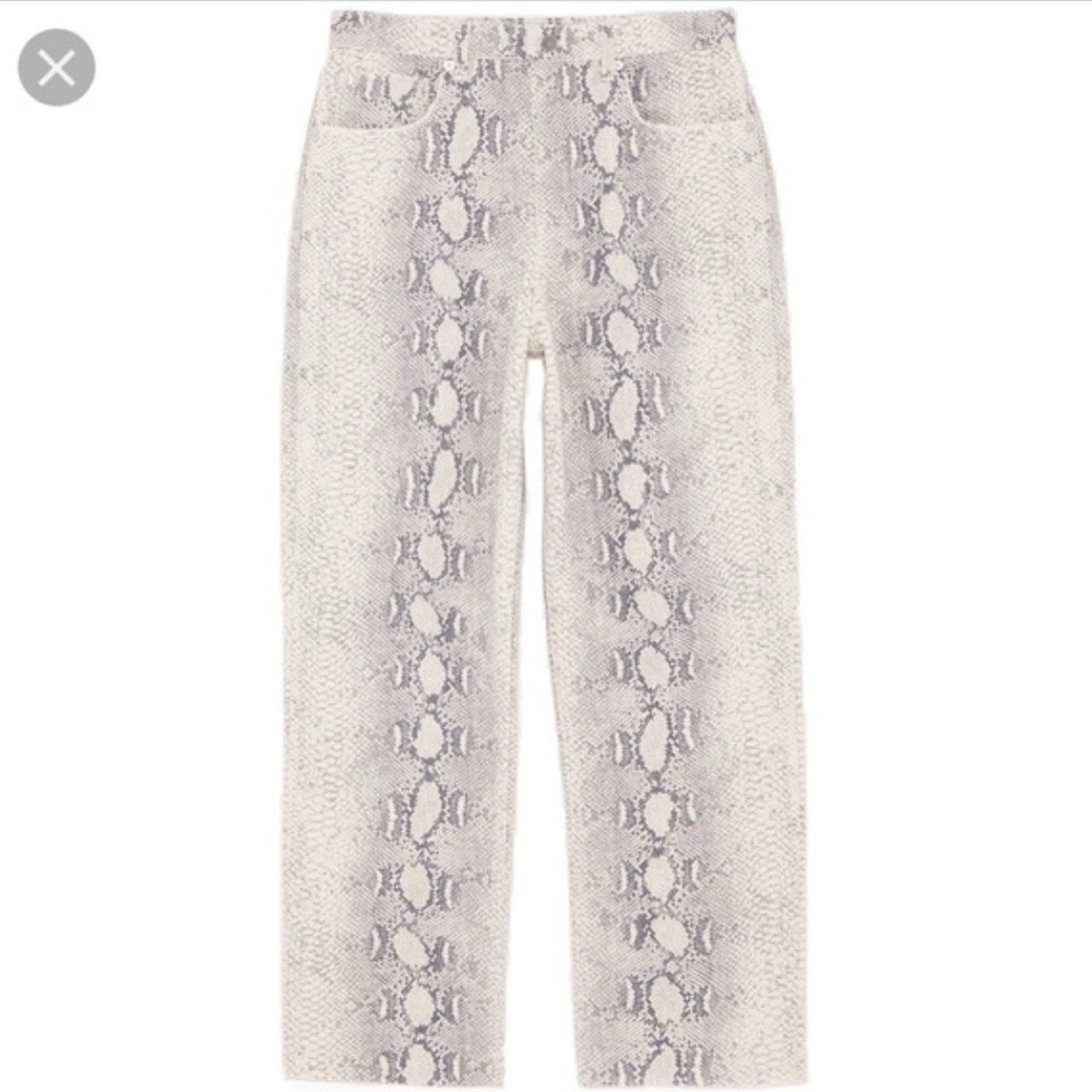 Zara Snakeskin Jeans